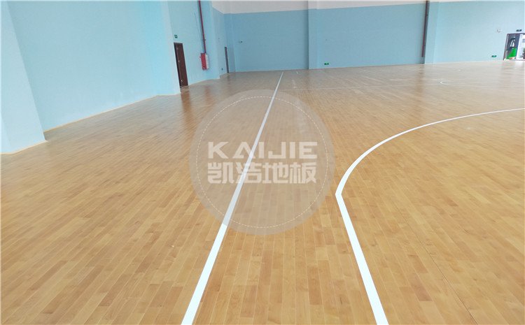 佛山南海区绿电能源有限公司体育馆木地板案例-凯洁体育地板