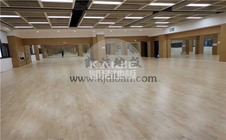 凯洁杭州高级中学钱江校区形体房木地板项目-凯洁体育木地板厂家