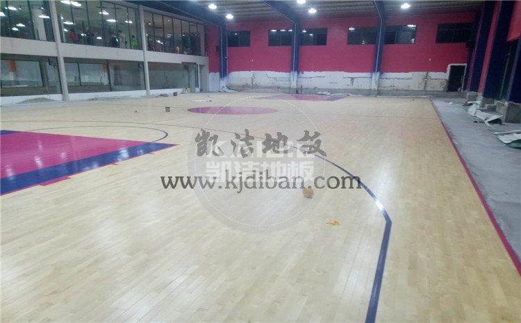 湖北武汉体育中心运动木地板项目-凯洁体育木地板厂家