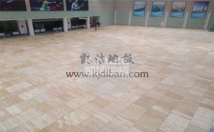 湖北武汉体育中心运动木地板项目-凯洁体育木地板厂家