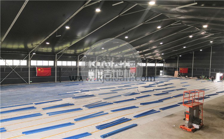 北京东五环常营体育馆木地板项目-凯洁体育木地板厂家